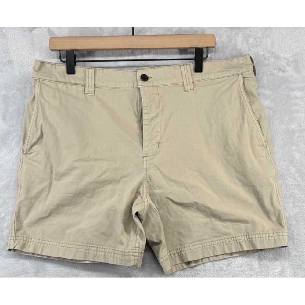 Filson Granite Mountain 6" Shorts Khaki Beige Cotton Chino Men's Size 36